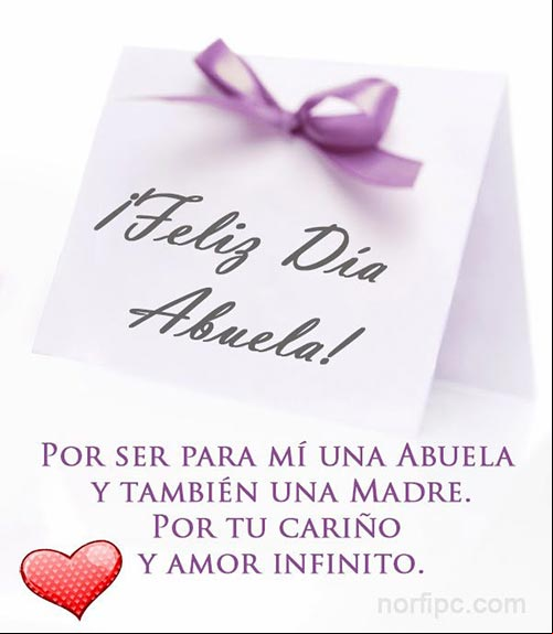 Mensaje de felicitacion para mi abuela
