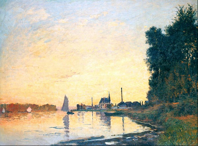 Claude Monet - Argenteuil, Late Afternoon, 1872 Claude Monet - Argenteuil, Late Afternoon, 1872