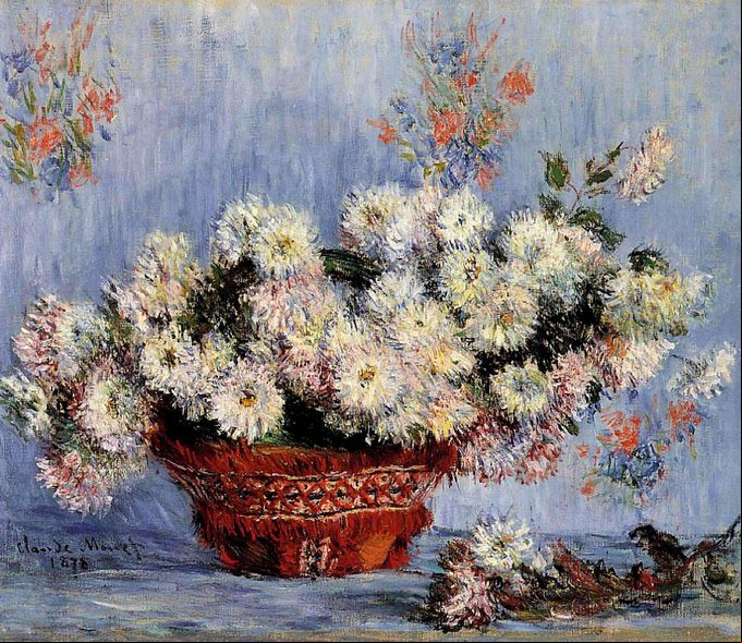Claude Monet - Chrysanthemums, 1878 Claude Monet - Chrysanthemums, 1878