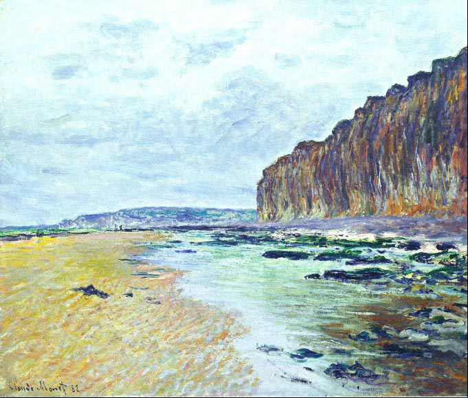 Claude Monet - Low Tide at Varengeville 02, 1882 Claude Monet - Low Tide at Varengeville 02, 1882