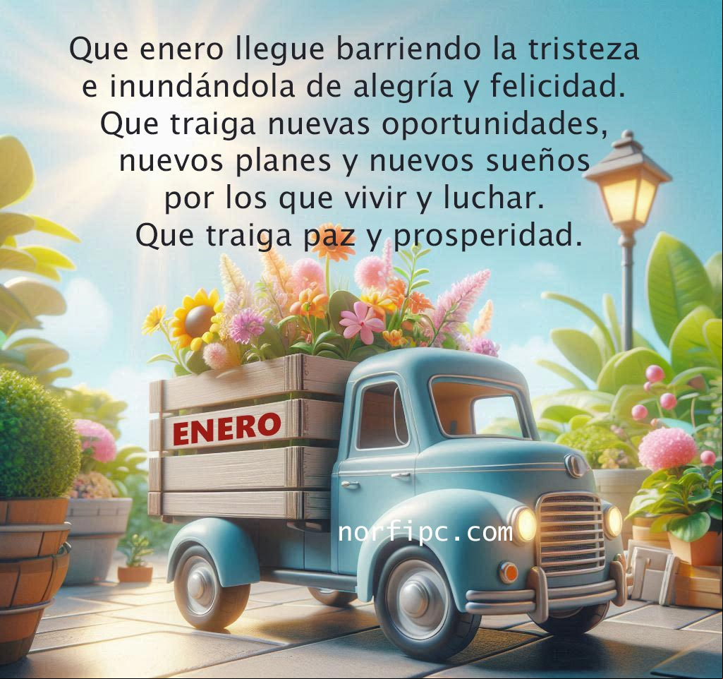 Que enero llegue a tu vida, barriendo la tristeza e inundándola de alegría y felicidad Mensaje motivador para felicitar por el comienzo del mes de agosto