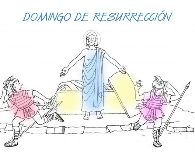 Domingo de Resurrección de Jesús de los muertos, al tercer día después de haber sido crucificado