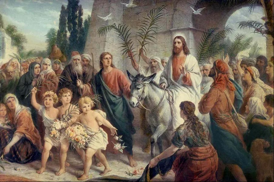 Entrada de Jesús en Jerusalén. Giotto di Bondone Entrada de Jesús en Jerusalén. Giotto di Bondone