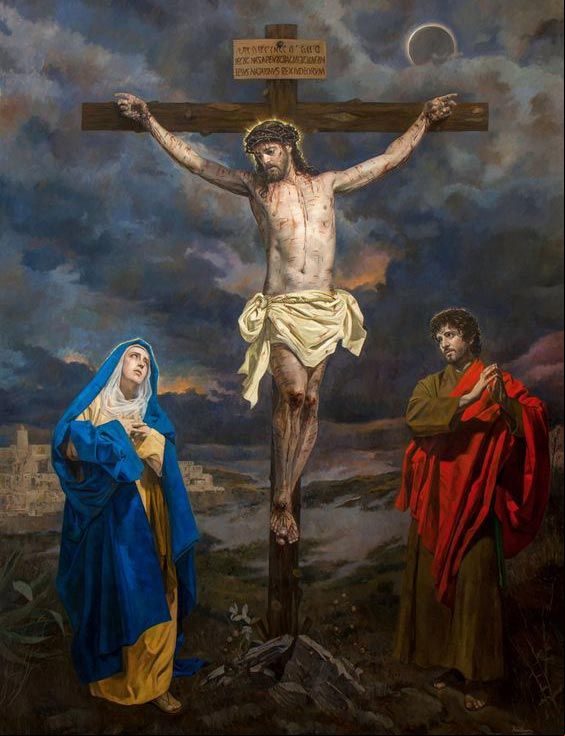 La Crucifixión de Jesús - Los Siete dolores de la Virgen María La Crucifixión de Jesús - Los Siete dolores de la Virgen María