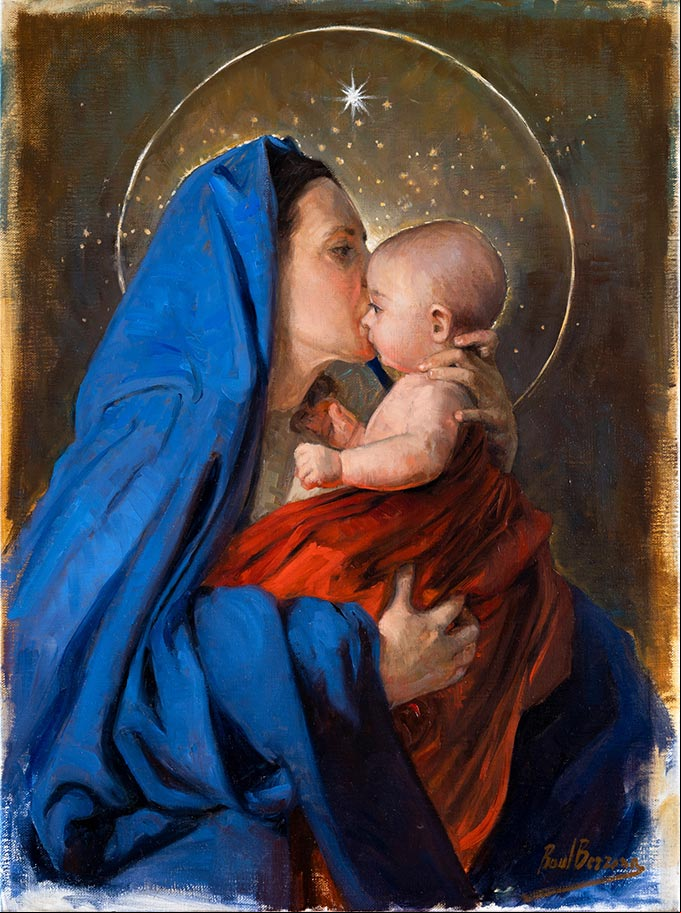 El Bebé Jesús en los brazos de su madre la #VirgenMaría El Bebé Jesús en los brazos de su madre la Virgen María