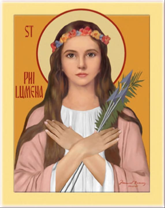 Santa Filomena, 11 de agosto Imagen de Santa Filomena