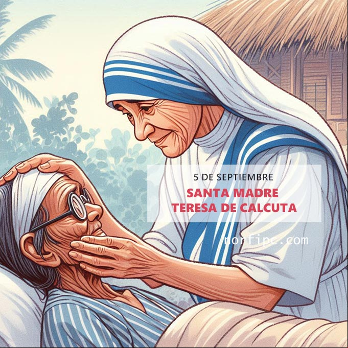 Santa Madre Teresa de Calcuta, ejemplo de una vida entregada al servicio de Dios Ilustración de Santa Madre Teresa de Calcuta