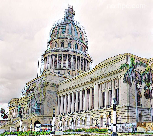 El Capitolio de la Habana, actualmente en restauración El Capitolio de la Habana, actualmente en restauración