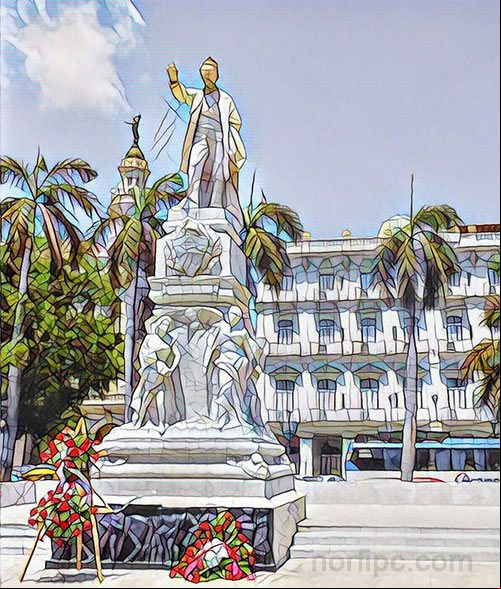 Monumento a José Martí en el Parque Central de la Habana Monumento a José Martí en el Parque Central de la Habana