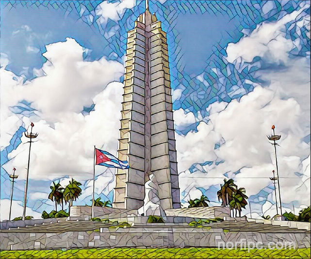 El Monumento a José Martí en la Plaza de la Revolucion en la Habana El Monumento a José Martí en la Plaza