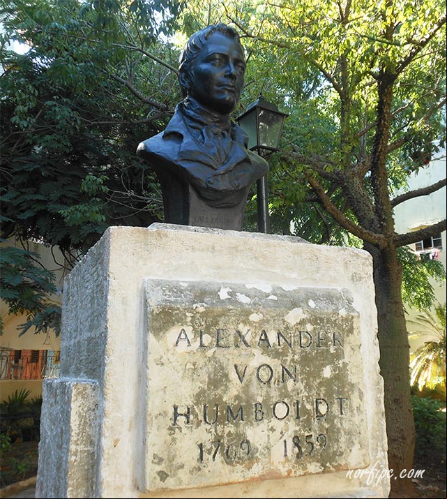 Escultura a Alejandro de Humboldt en la Habana Vieja Escultura a Alejandro de Humboldt en la Habana Vieja