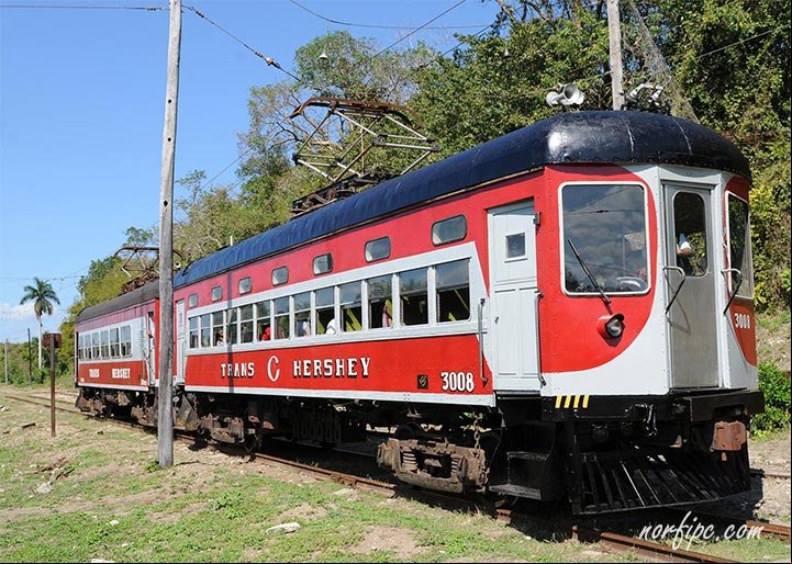 Coches motor Brill usados para turismo en el ferrocarril de Hershey, Cuba Coches motor Brill usados para turismo en el ferrocarril de Hershey