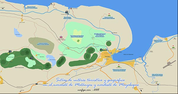 Sitios de interés turístico y geográfico en el noroeste de Matanzas y nordeste de Mayabeque Sitios de interés turístico y geográfico en el noroeste de Matanzas y nordeste de Mayabeque