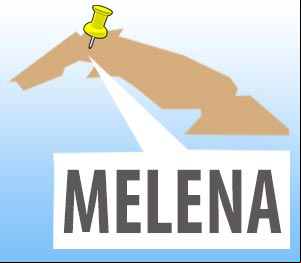 Mapa de Melena del Sur, sus pueblos y localidades