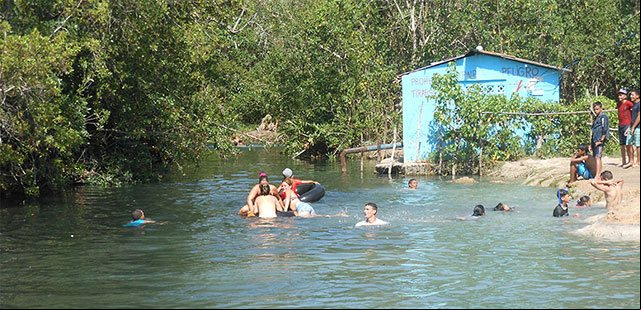 El rio Mayabeque en la zona del molino El rio Mayabeque en la zona del molino