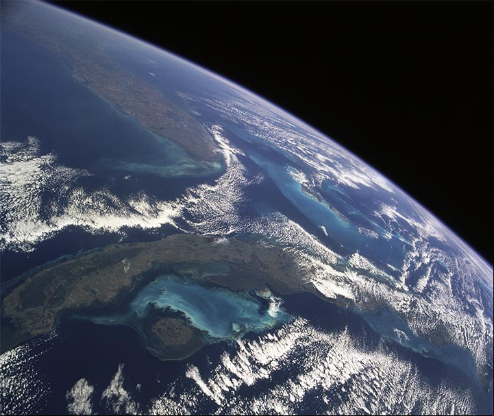 Cuba y la Florida desde el transbordador espacial Atlantis Cuba y la Florida desde el transbordador espacial Atlantis