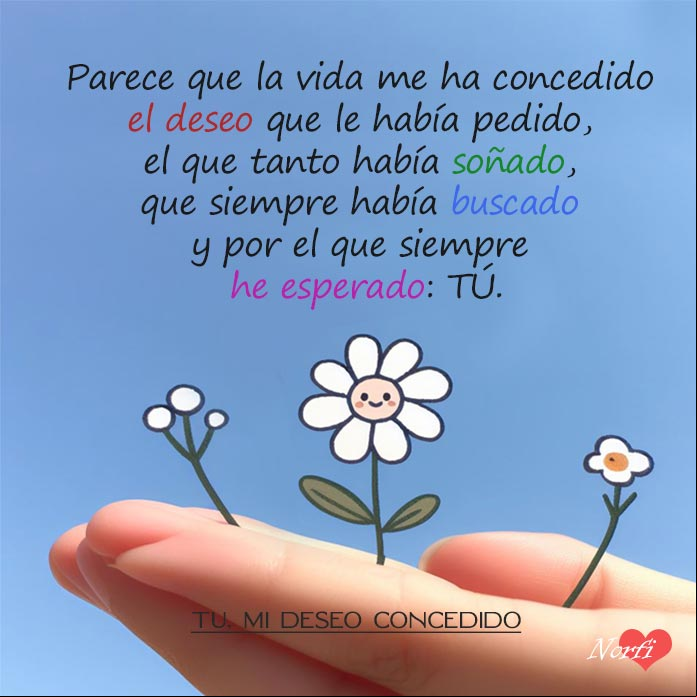 Mano de una persona con flores