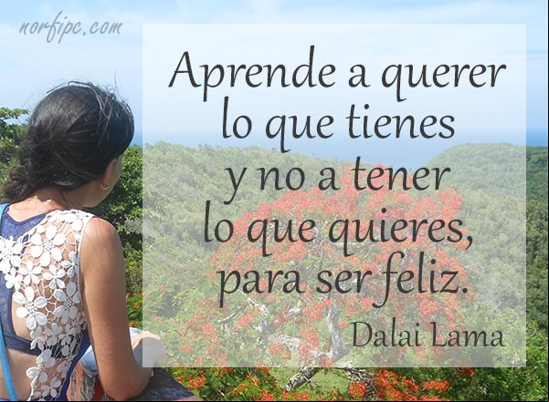 Aprende a querer lo que tienes y no a tener lo que quieres, para que puedas ser feliz. Consejo de #DalaiLama Aprende a querer lo que tienes y no a tener lo que quieres. #DalaiLama