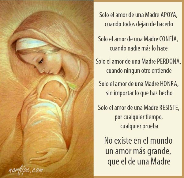 Solo el amor de una Madre apoya, cuando todos dejan de hacerlo. Poema sobre el #AmorDeMadre Solo el amor de una Madre apoya, cuando todos dejan de hacerlo