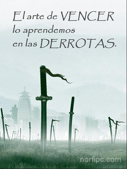 Pensamiento sobre el arte de vencer y triunfar en la vida