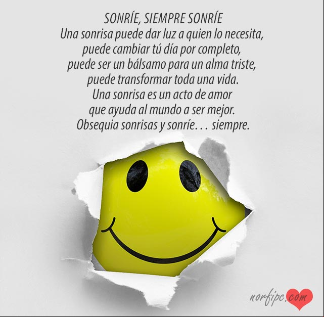 Obsequia sonrisas y sonríe... siempre. #FrasesMotivadoras Obsequia sonrisas y sonríe siempre