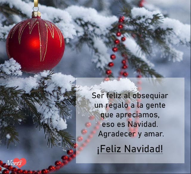 Ser feliz al obsequiar un regalo a la gente que apreciamos, eso es Navidad. Agradecer y amar Ser feliz al obsequiar un regalo a la gente que apreciamos, eso es Navidad. Agradecer y amar