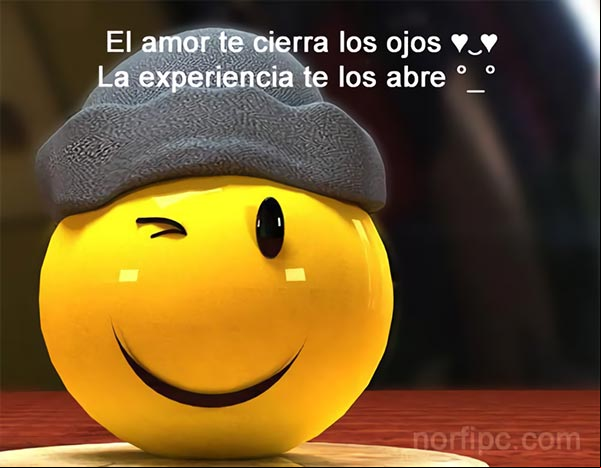 El amor te cierra los ojos, pero la experiencia te los abre Un refran sobre el amor y la experiencia