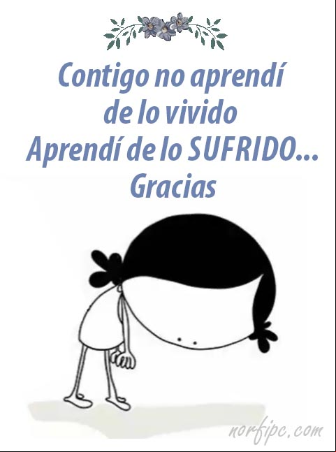 Contigo no aprendí de lo vivido, aprendí de lo sufrido... #Desamor Contigo no aprendí de lo vivido, aprendí de lo sufrido