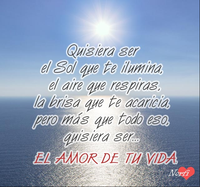 Quisiera ser el amor de tu vida Quisiera ser el amor de tu vida