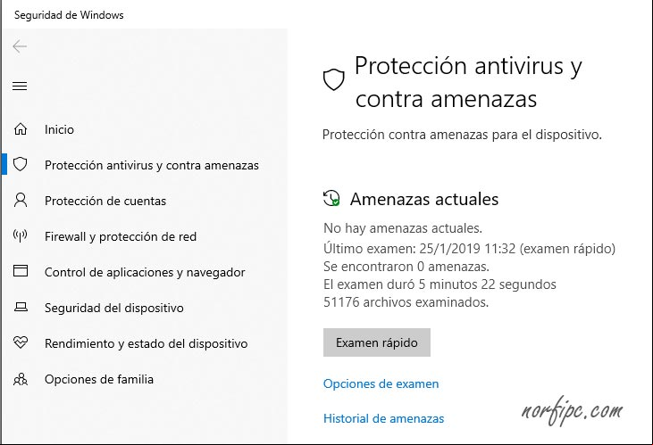 Protección antivirus y contra amenazas de Windows 10. #antivirus Protección antivirus y contra amenazas de Windows 10