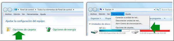 Abrir Opciones de carpeta en Windows Abrir Opciones de carpeta en Windows