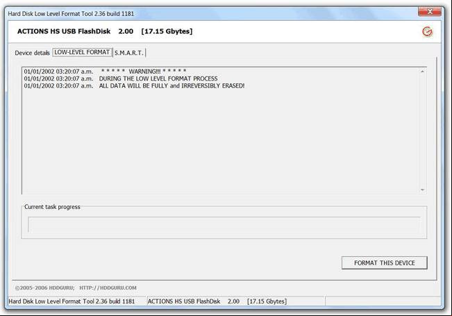 Formatear memoria flash con HDD Low Level Format Tool Formatear memoria flash con HDD Low Level Format Tool