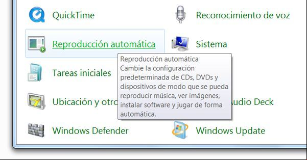 Configurar la reproducción automática en Windows
