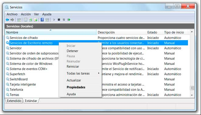 Configurar los servicios en Windows 7 Herramienta para configurar los servicios en Windows 7