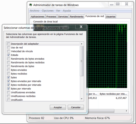 Ver la velocidad de transferencia de datos en la red en el de tareas de Windows Ver la velocidad de transferencia de datos en la red en el de tareas de Windows