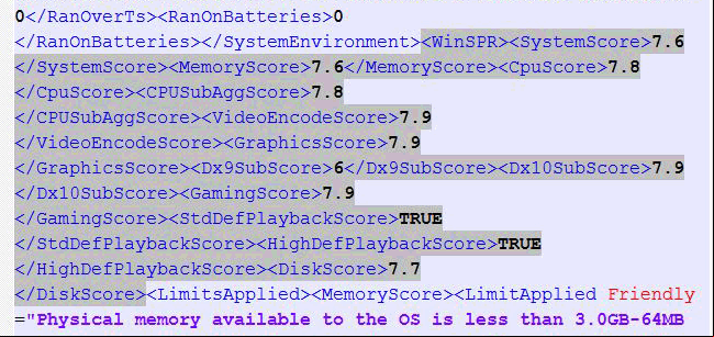 Modificar el Índice de Evaluación de la experiencia en Windows