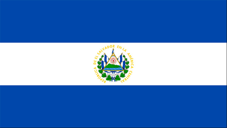 Imagen de la Bandera de El Salvador Imagen de la Bandera nacional de El Salvador