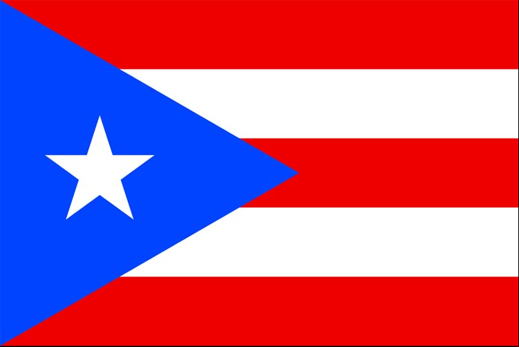 Imagen de la Bandera de Puerto Rico Imagen de la Bandera nacional de Puerto Rico