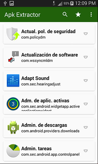 Aplicación Apk Extractor que permite convertir una aplicación instalada en un archivo APK Aplicación Apk Extractor que permite convertir una aplicación instalada en un archivo APK