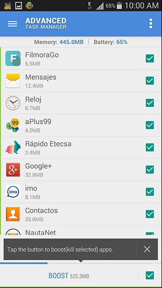Aplicación para optimizar Android Advanced Task Manager Aplicación para optimizar Android Advanced Task Manager