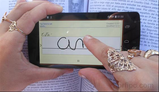 Escribir a mano y tomar notas en la pantalla del celular o tableta Escribir a mano y tomar notas en la pantalla del celular o tableta