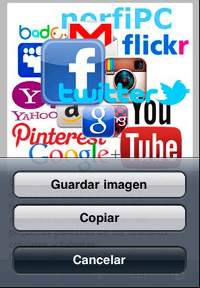 Como guardar imágenes de las páginas web en el iPhone Como guardar imágenes de las páginas web en el iPhone