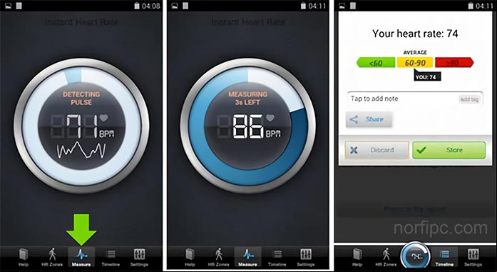 Medir la frecuencia cardiaca con Instant Heart Rate Medir la frecuencia cardiaca con Instant Heart Rate