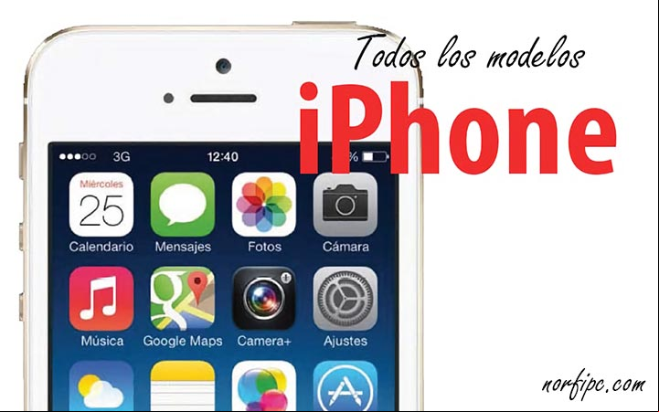 iPhone, características, especificaciones y datos técnicos de todos los modelos iPhone, características de todos los modelos