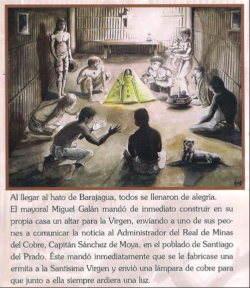 Creación de un altar para la Virgen de la Caridad en el hato de Barajagua y comienzo de su veneración Creación de un altar para la Virgen de la Caridad en el hato de Barajagua y comienzo de su veneración