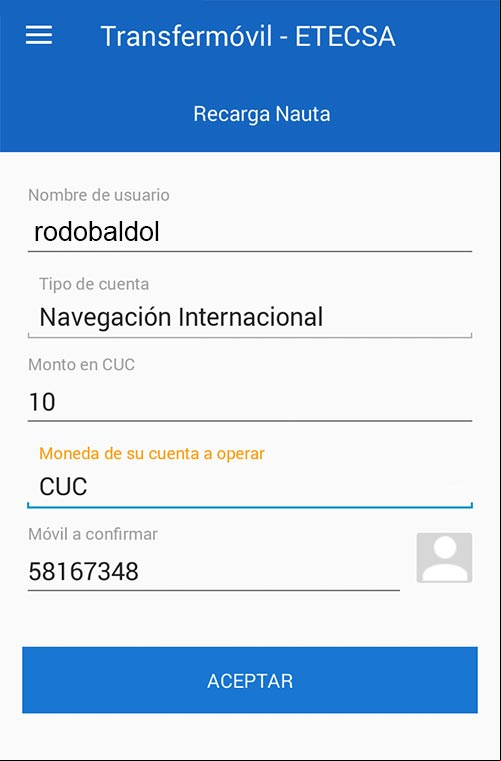 Recargar Nauta con Transfermóvil Recargar Nauta con Transfermóvil