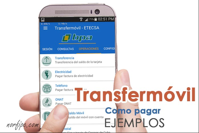 Como pagar servicios con Transfermóvil en Cuba, ejemplos Como pagar servicios con Transfermóvil en Cuba, ejemplos