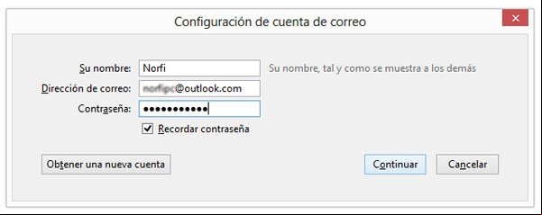 Agregar una cuenta de correo electrónico a Thunderbird Agregar una cuenta de correo electrónico a Thunderbird