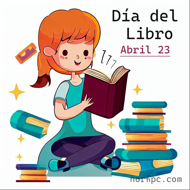23 de abril, Día Internacional del Libro Chica leyendo un libro