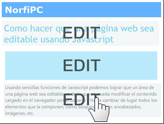 Como hacer que una página web sea editable usando Javascript